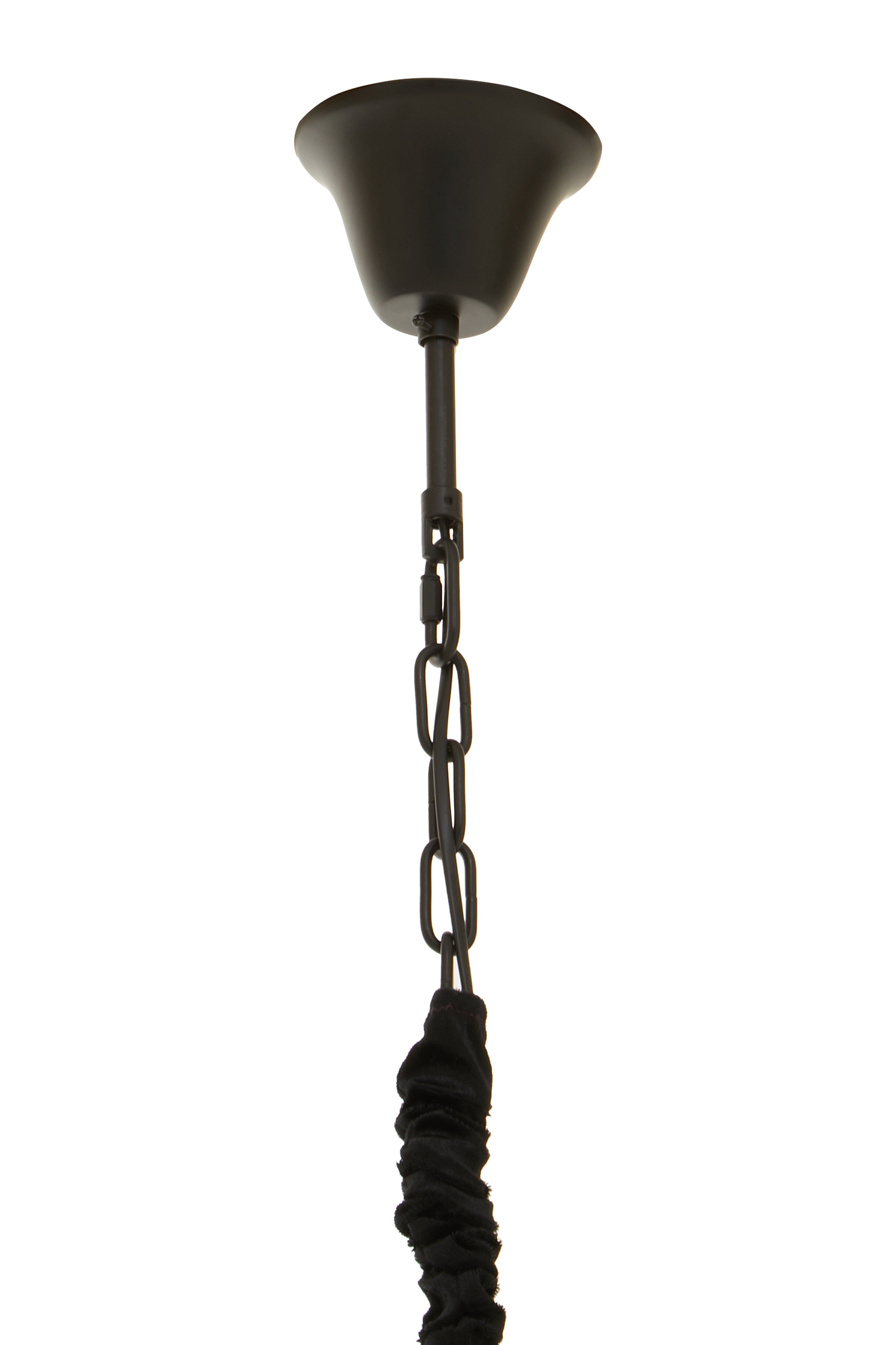 Brentwood Six Bulb Black Crystal Chandelier